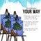 64" Black Wooden Easel Stand (12 Pack) - Adjustable A-Frame Tripod for Painting, Drawing & Signs - Lightweight Easels, Wood Easel Stand for Sign Wedding Display 40" Canvas Capacity